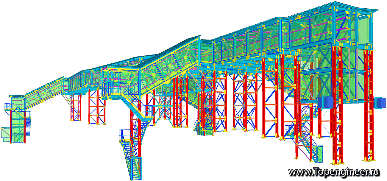 Расчет и проектирование эстакад - Разработка КМ, КМД