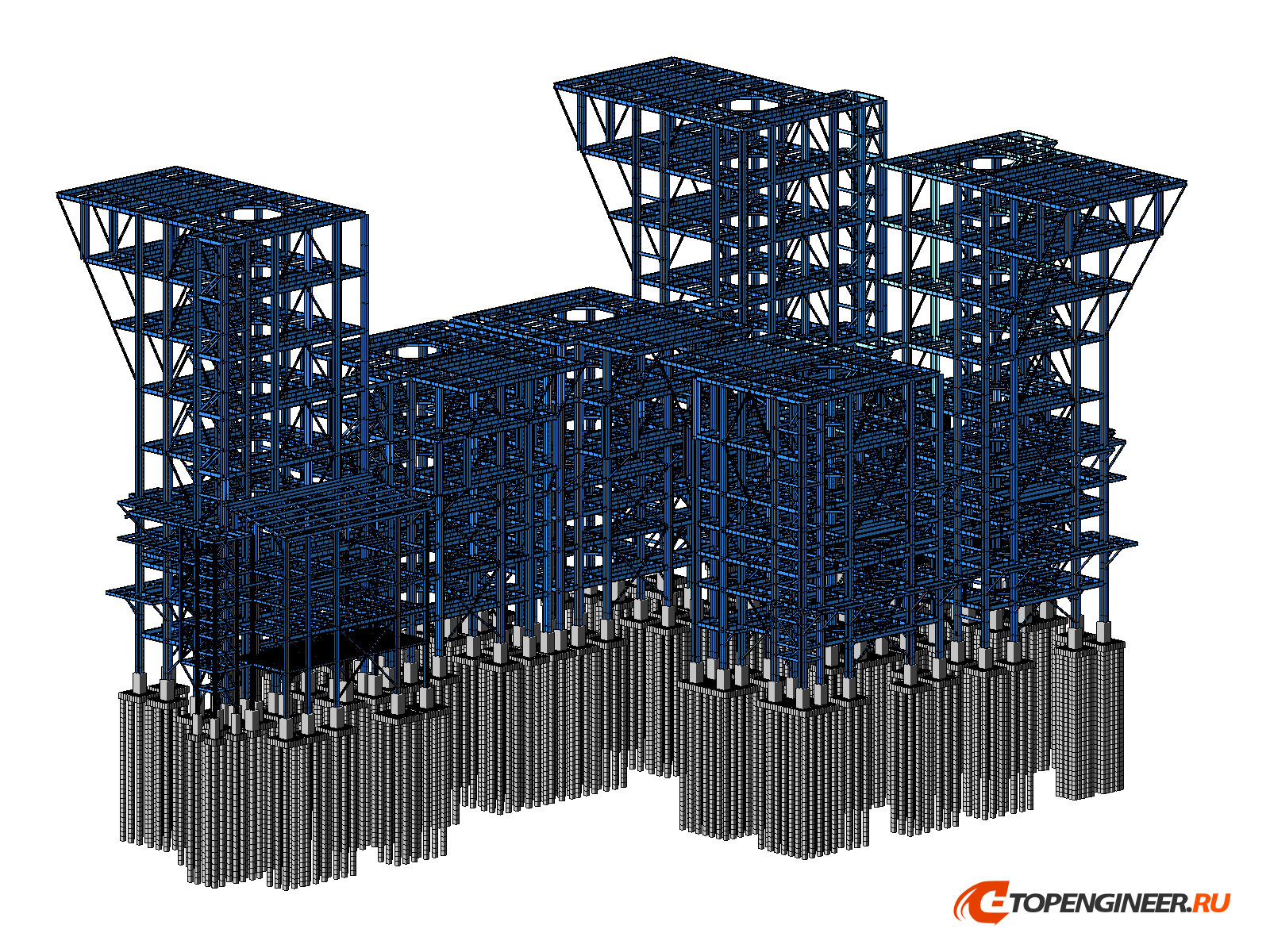 Расчет КМ - BIM проектирование - разработка КМ, КЖ, КМД - Генеральное проектирование в BIM
