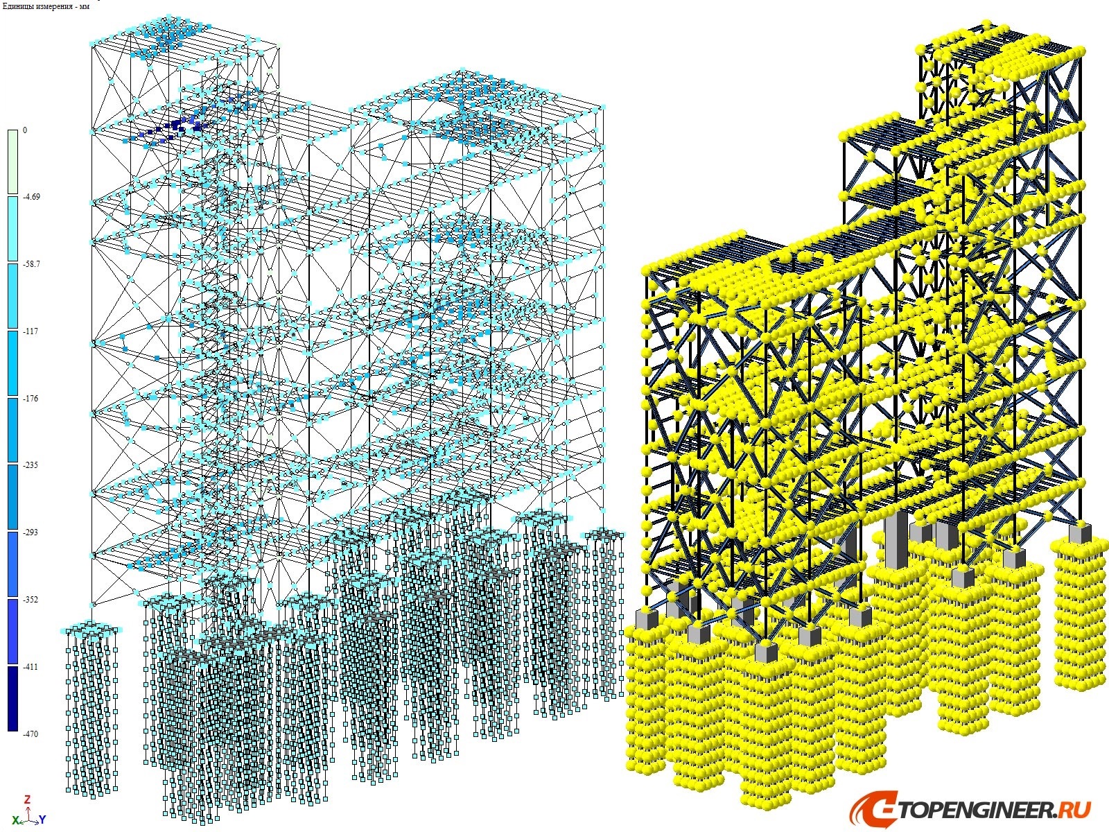 Расчет конструкции пример - BIM проектирование - разработка КМ, КЖ, КМД - Генеральное проектирование в BIM