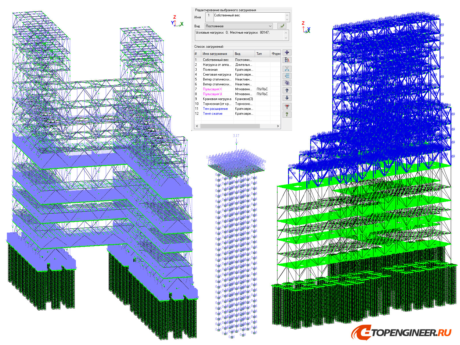 Расчет конструкции в ЛИРА САПР - BIM проектирование - разработка КМ, КЖ, КМД - Генеральное проектирование в BIM