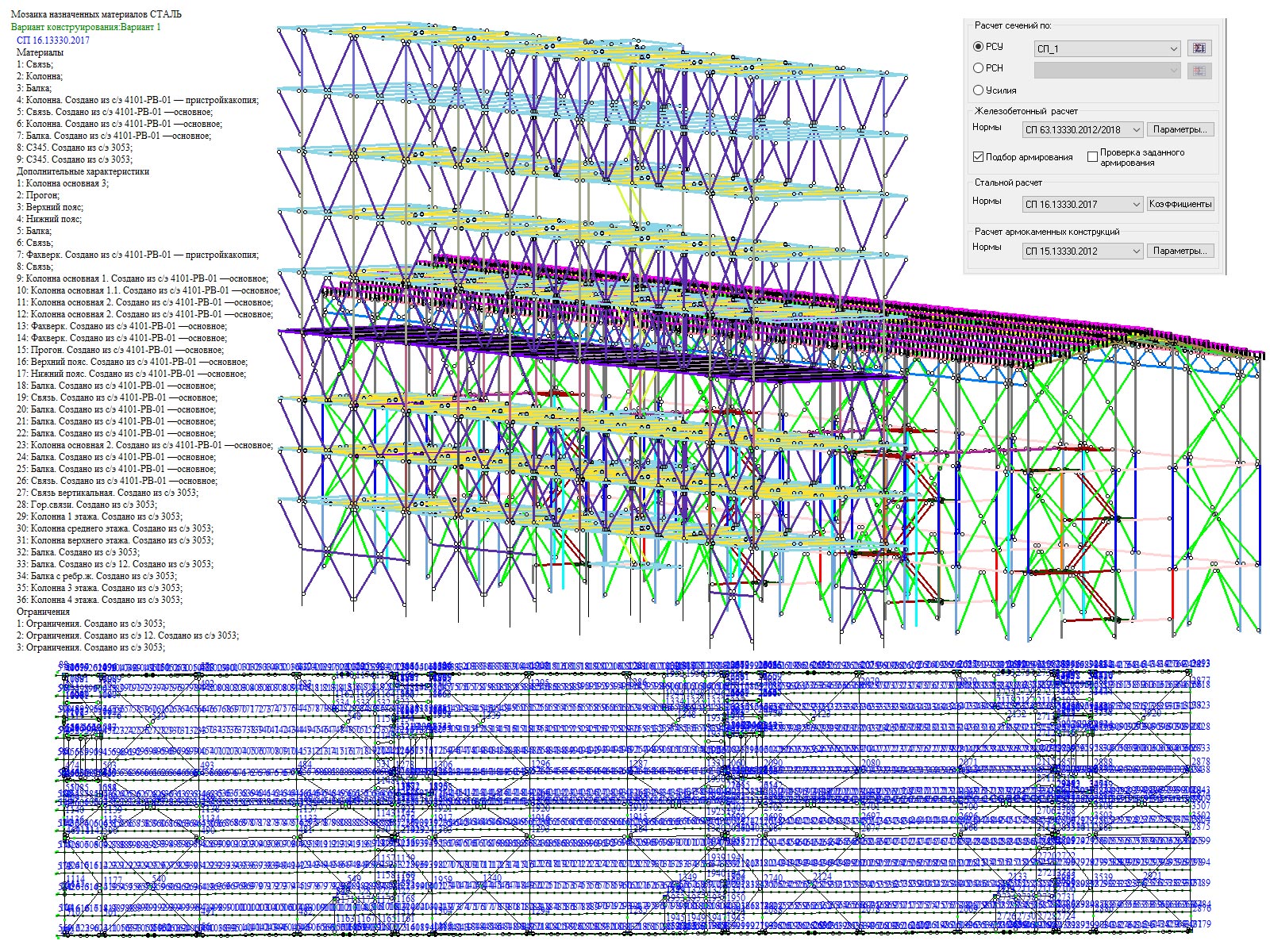 Расчет стальных конструкций - BIM проектирование - разработка КМ, КЖ, КМД - Генеральное проектирование в BIM