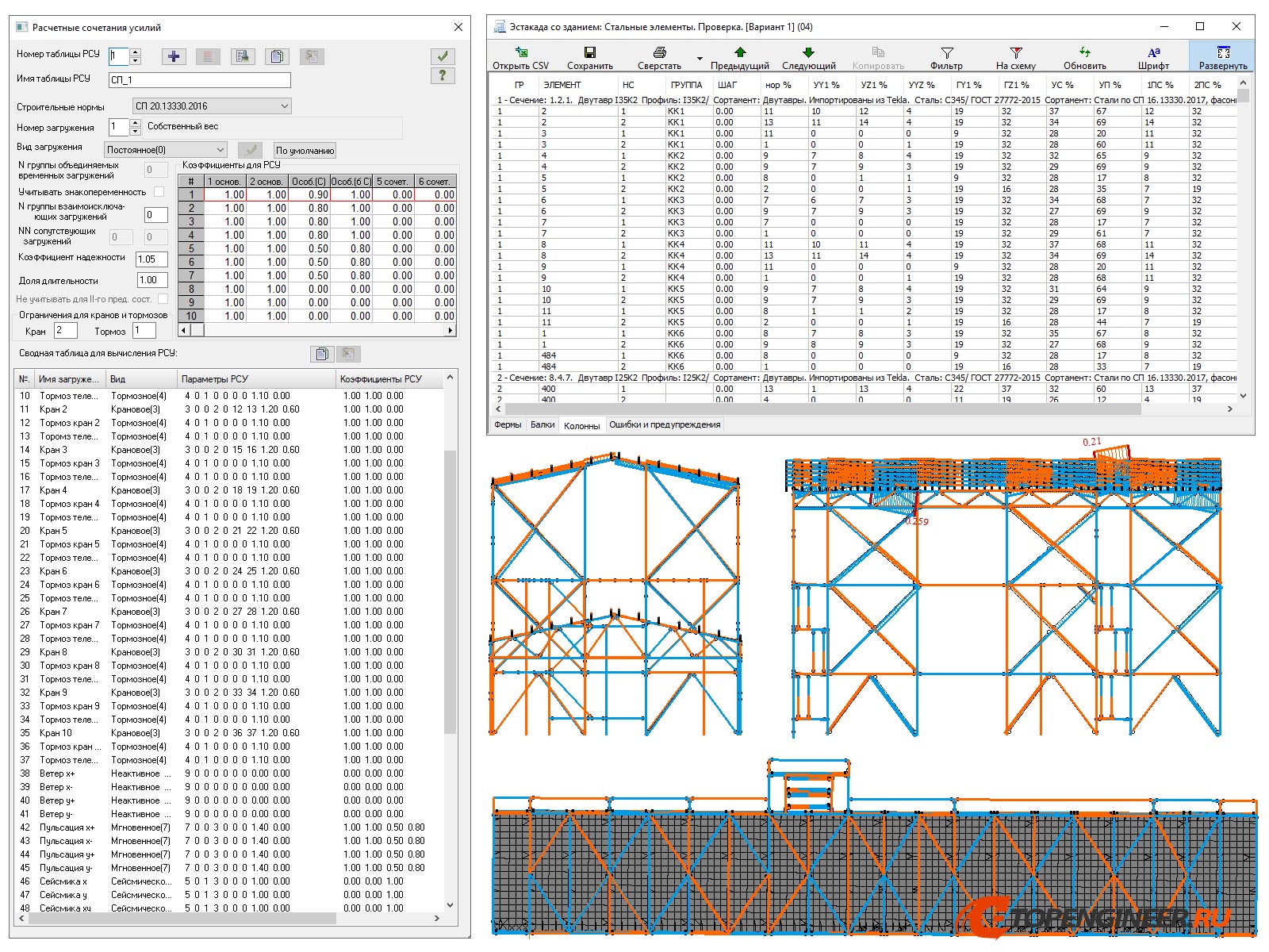 Расчет стальных конструкций - BIM проектирование - разработка КМ, КЖ, КМД - Генеральное проектирование в BIM