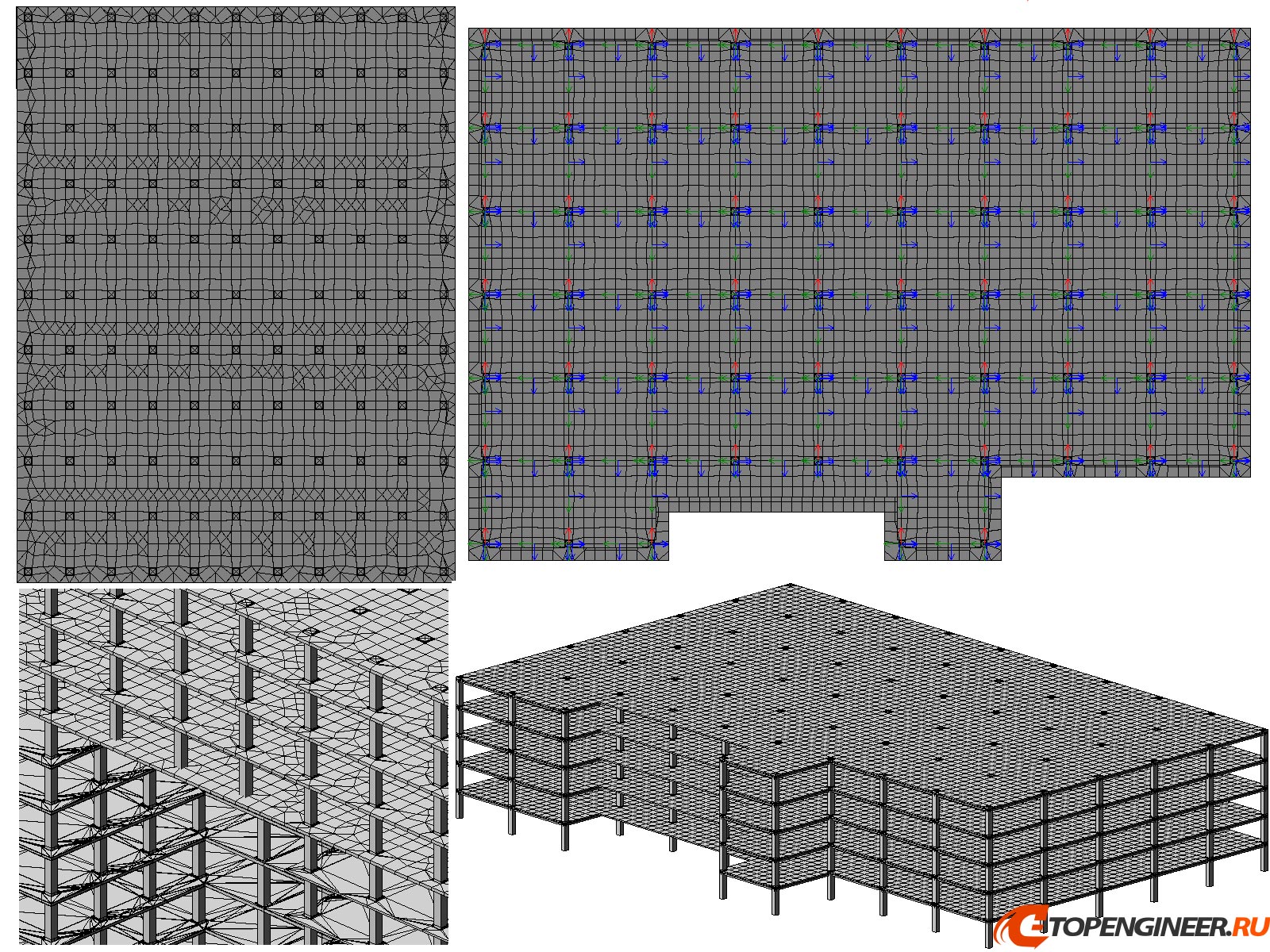 Расчет зданий - BIM проектирование - разработка КМ, КЖ, КМД - Генеральное проектирование в BIM