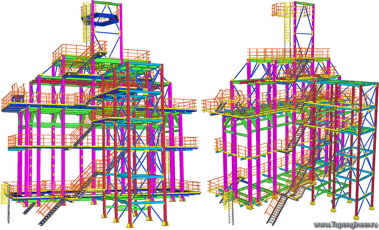 Типовой проект эстакады - Разработка КМД