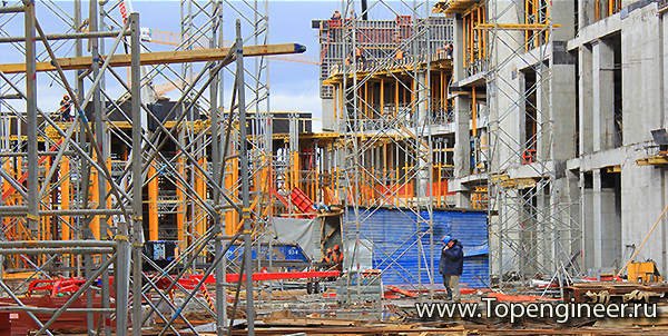 Монтаж строительных сооружений - заводской корпус