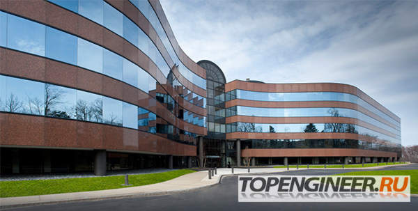 Монтаж алюминиевых конструкций - остекление фасада здания