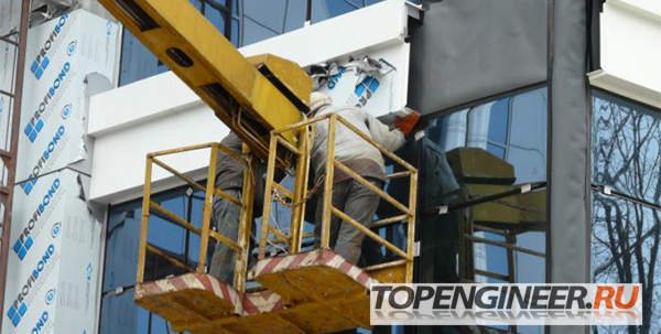 Монтаж алюминиевых конструкций - монтаж