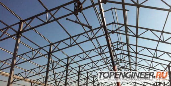 Монтаж ангаров - фасад зданий с округлой форы