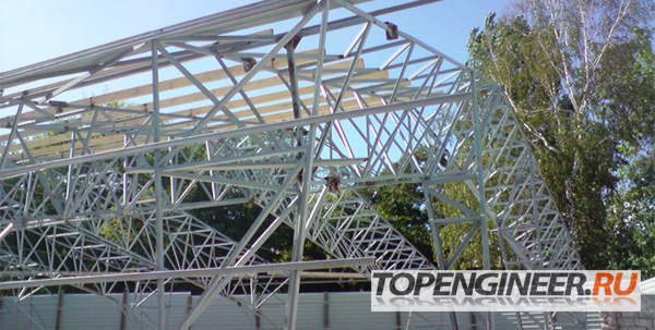 Монтаж ангаров - входная группа