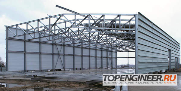 Монтаж ангаров - остекление стандартных конструкций