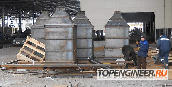 Монтаж бункеров - 