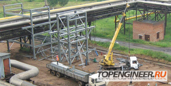 Монтаж эстакад - сборка конструкций