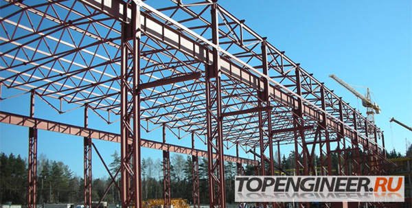 Монтаж металлических конструкций - производственное помещение 