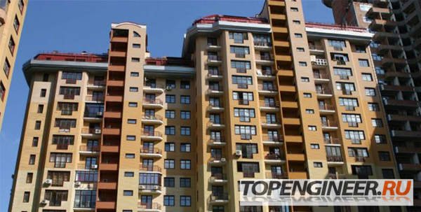 Монтаж многоэтажных зданий - первые этажи здания