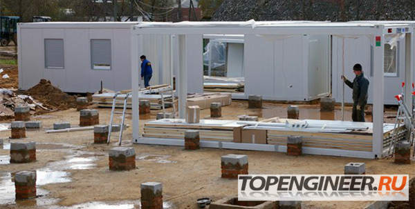 Монтаж модульных зданий - 
