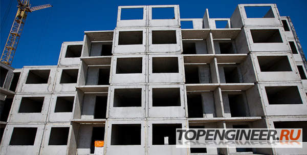 Монтаж панельных зданий - монтаж в несколько кранов