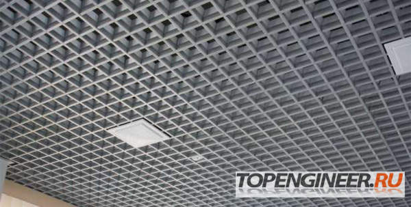 Монтаж подвесных конструкций - потолок