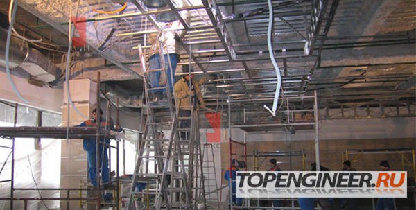 Монтаж подвесных конструкций - монтажные работы