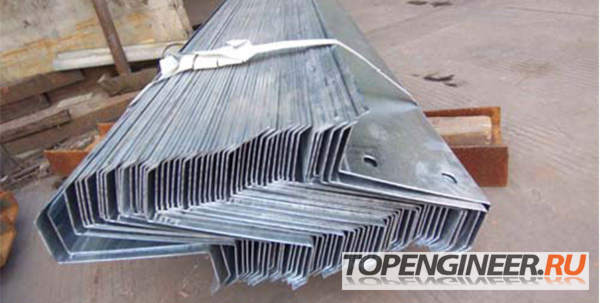 Монтаж прогонов - тонкостенные профиля