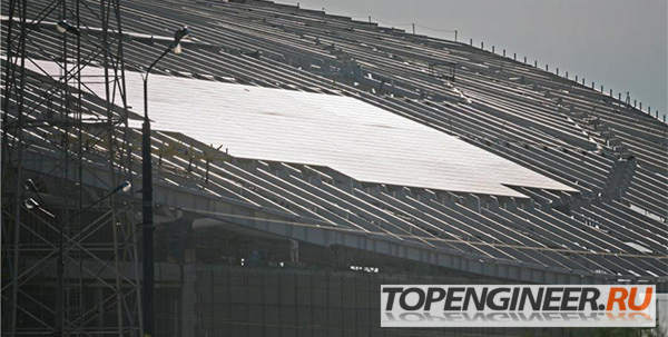 Монтаж прогонов - сложная кровля