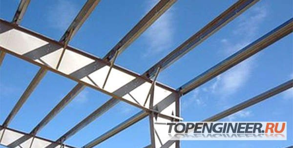 Монтаж прогонов - стеновые и кровельные прогоны