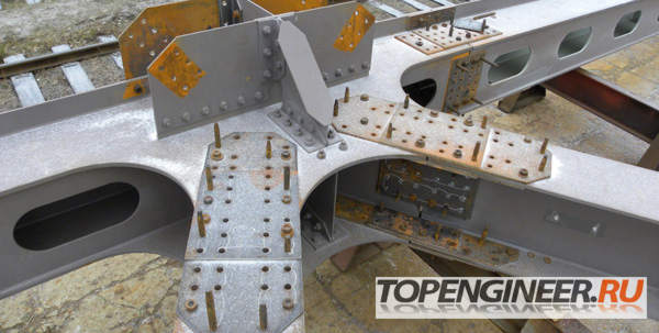 Монтаж рам - болтовые соединения