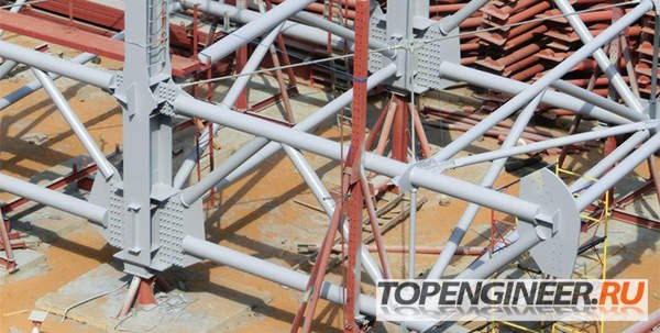 Монтаж рам - предварительная сборка на земле