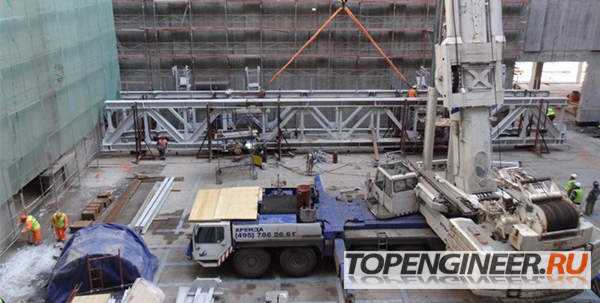 Монтаж рам - строповка