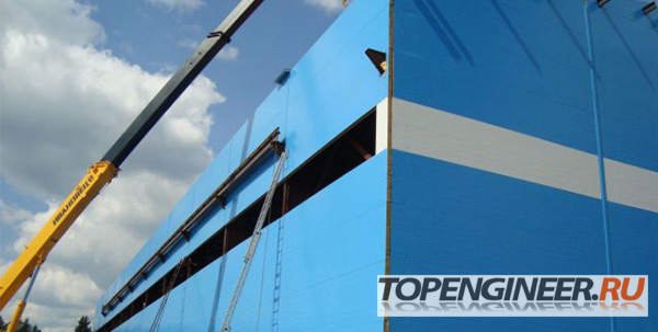 Монтаж сэндвич панелей - 
