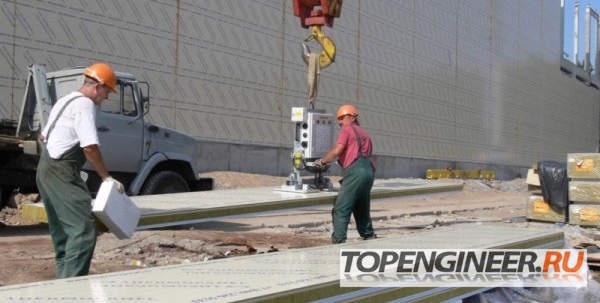 Монтаж сэндвич панелей - 