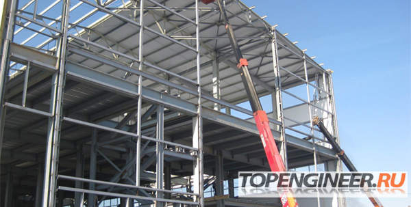Монтаж складов - монтаж кровли