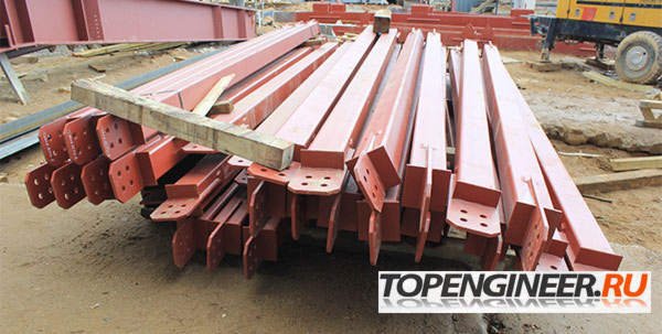 Монтаж связей - склад продукции