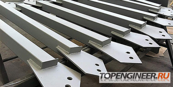 Монтаж связей - склад на площадке