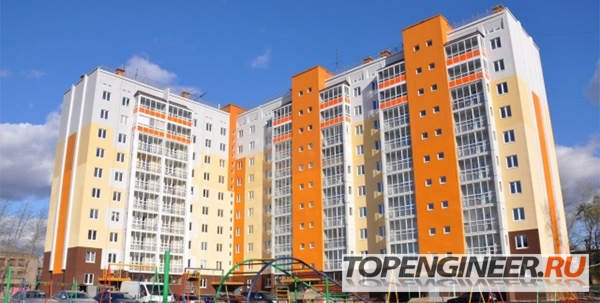 Монтаж типовых зданий - жилое здание