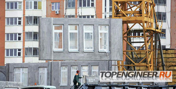 Монтаж типовых зданий - первые этажи здания