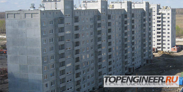 Монтаж типовых зданий - жилое здание