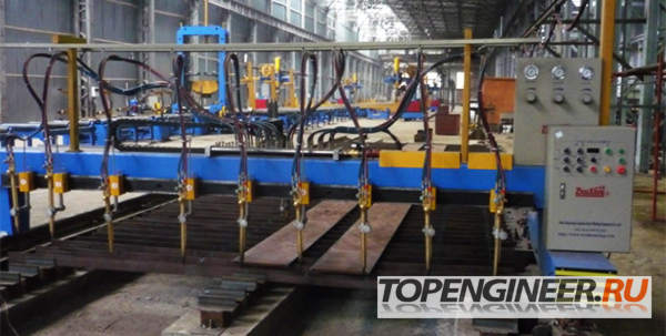 Изготовление балок - резка плазмой заготовок балки