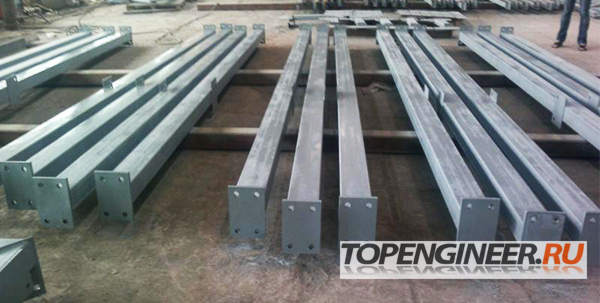 Монтаж колонн