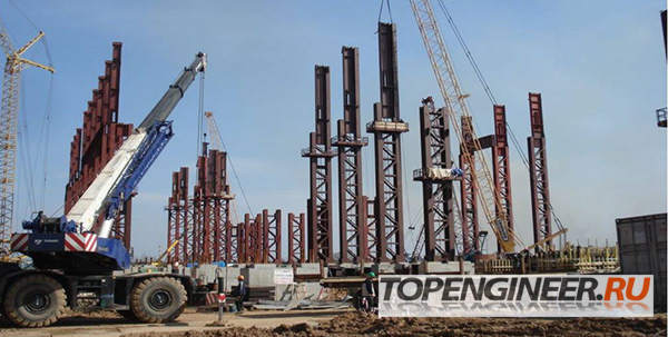 Монтаж колонн