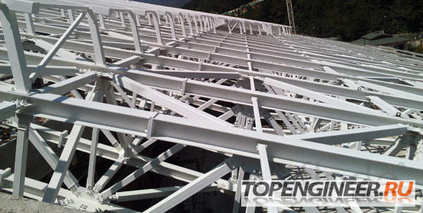 Изготовление кровли - распространенный тип конструкций