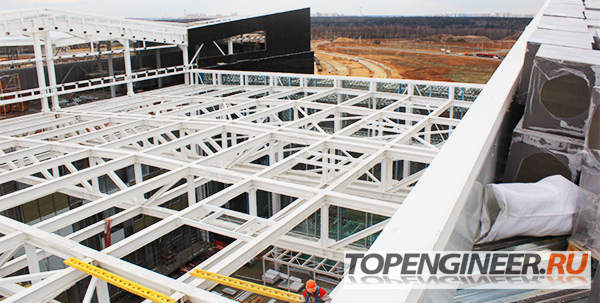 Изготовление кровли - рамы из сварного двутавра