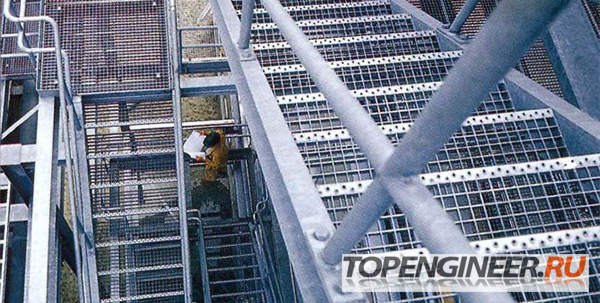 Изготовление лестниц - пример монтажа