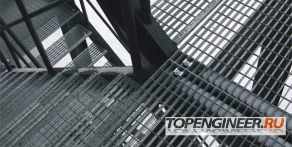 Изготовление лестниц - решетчатый настил