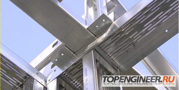 Изготовление ЛСТК - пример пространственной фермы