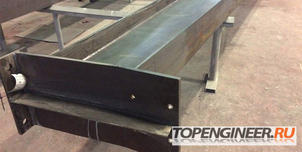 Изготовление рам - опорный узел фермы