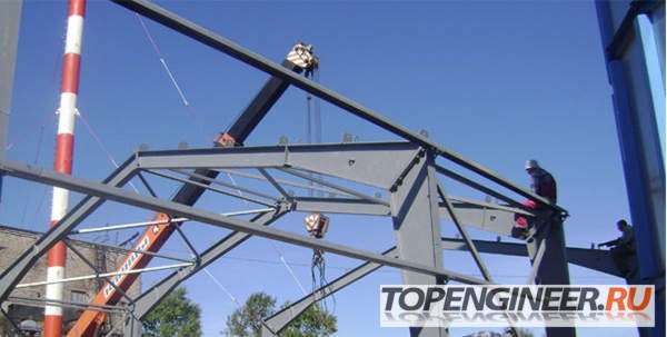 Изготовление рам - пример монтажа конструкций