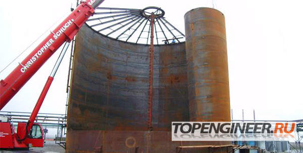 Монтаж резервуаров - типовой проект