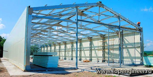 Изготовление складов - возведенный проект