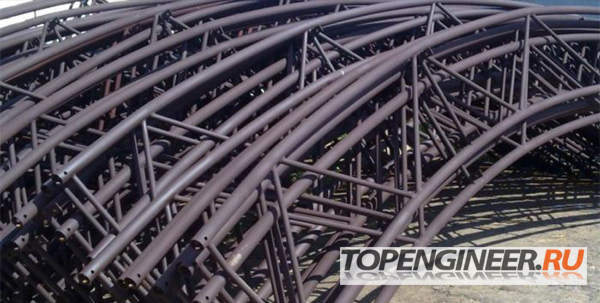 Изготовление сложных металлоконструкций - круглые фермы