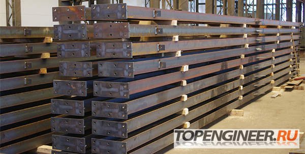 Изготовление стальных конструкций - склад заготовок